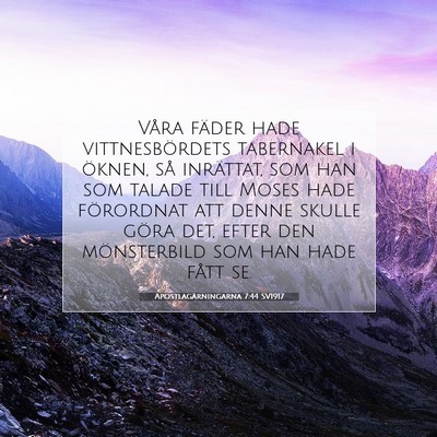 Apostlagärningarna 7:44 SV1917 Bild av bibelvers