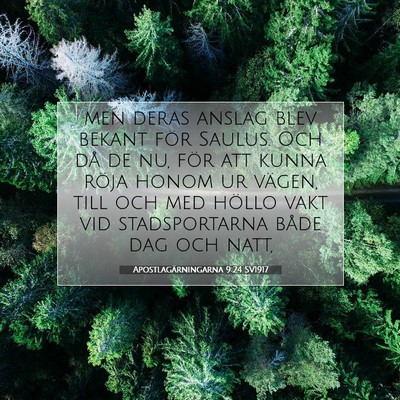 Apostlagärningarna 9:24 Bibelvers Förklarad