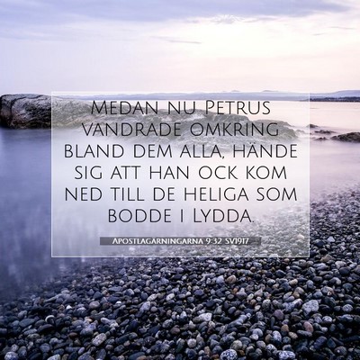 Apostlagärningarna 9:32 Bibelvers Förklarad
