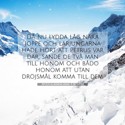 Apostlagärningarna 9:38 Bibelvers Förklarad