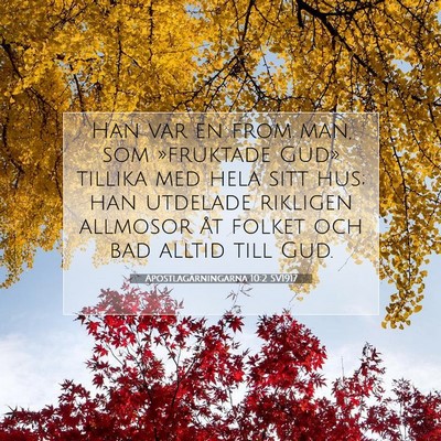 Apostlagärningarna 10:2 SV1917 Bild av bibelvers