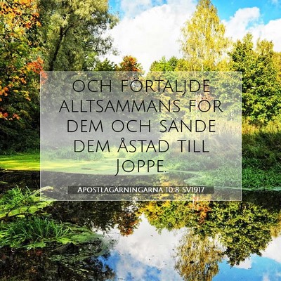 Apostlagärningarna 10:8 Bibelvers Förklarad
