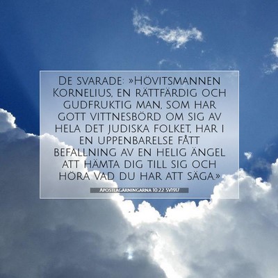 Apostlagärningarna 10:22 Bibelvers Förklarad