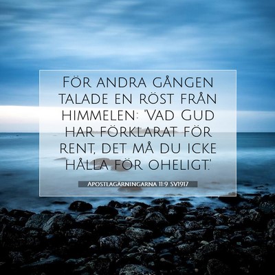 Apostlagärningarna 11:9 Bibelvers Förklarad