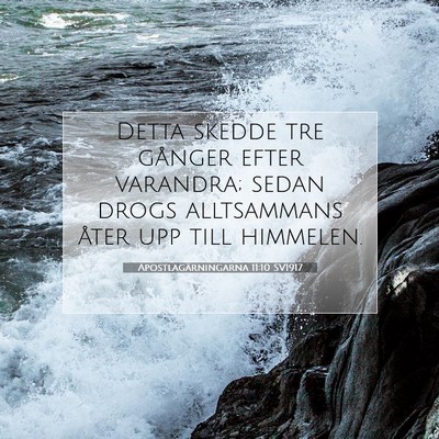 Apostlagärningarna 11:10 Bibelvers Förklarad