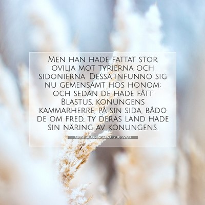 Apostlagärningarna 12:20 Bibelvers Förklarad