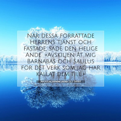 Apostlagärningarna 13:2 SV1917 Bild av bibelvers