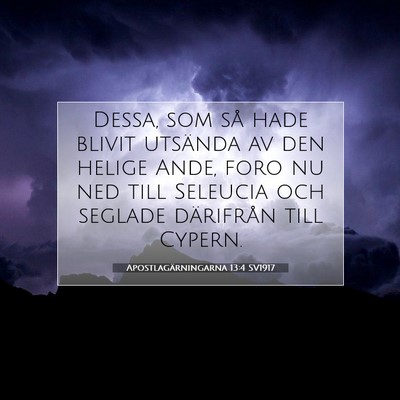 Apostlagärningarna 13:4 Bibelvers Förklarad