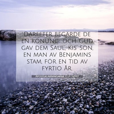 Apostlagärningarna 13:21 SV1917 Bild av bibelvers