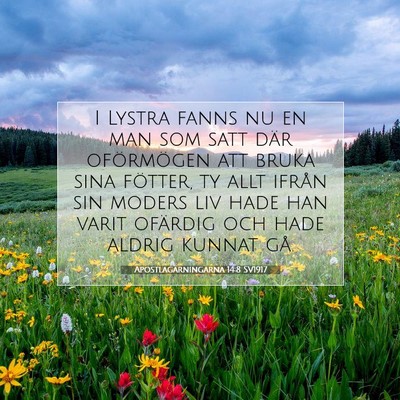 Apostlagärningarna 14:8 Bibelvers Förklarad
