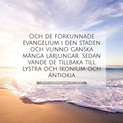 Apostlagärningarna 14:21 Bibelvers Förklarad