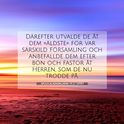 Apostlagärningarna 14:23 Bibelvers Förklarad