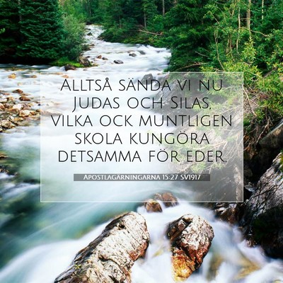 Apostlagärningarna 15:27 SV1917 Bild av bibelvers