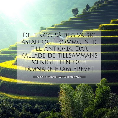 Apostlagärningarna 15:30 Bibelvers Förklarad