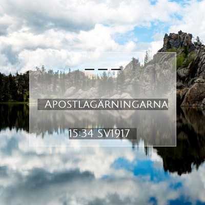 Apostlagärningarna 15:34 Bibelvers Förklarad