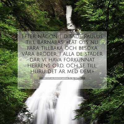 Apostlagärningarna 15:36 Bibelvers Förklarad