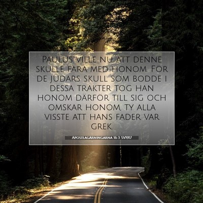 Apostlagärningarna 16:3 Bibelvers Förklarad