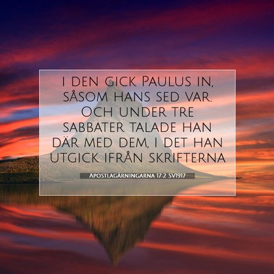 Apostlagärningarna 17:2 Bibelvers Förklarad