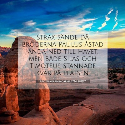 Apostlagärningarna 17:14 Bibelvers Förklarad