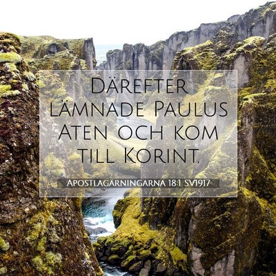 Apostlagärningarna 18:1 SV1917 Bild av bibelvers