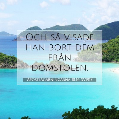 Apostlagärningarna 18:16 Bibelvers Förklarad