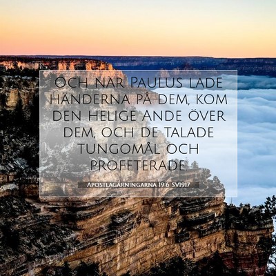 Apostlagärningarna 19:6 Bibelvers Förklarad