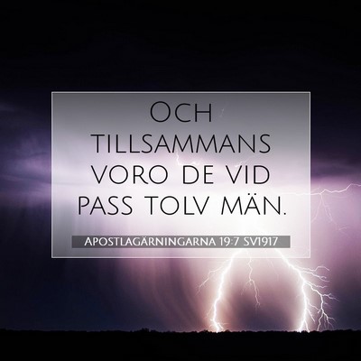 Apostlagärningarna 19:7 Bibelvers Förklarad