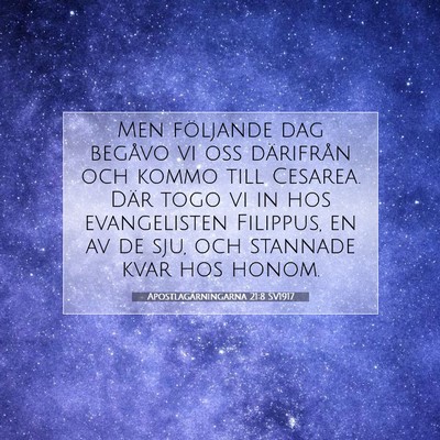 Apostlagärningarna 21:8 Bibelvers Förklarad