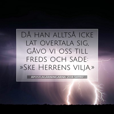 Apostlagärningarna 21:14 Bibelvers Förklarad
