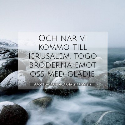 Apostlagärningarna 21:17 Bibelvers Förklarad