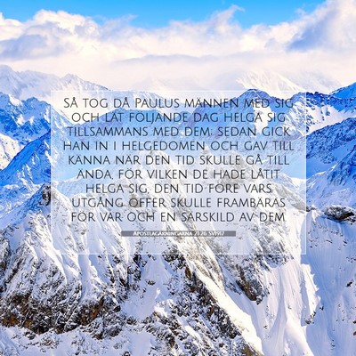Apostlagärningarna 21:26 Bibelvers Förklarad