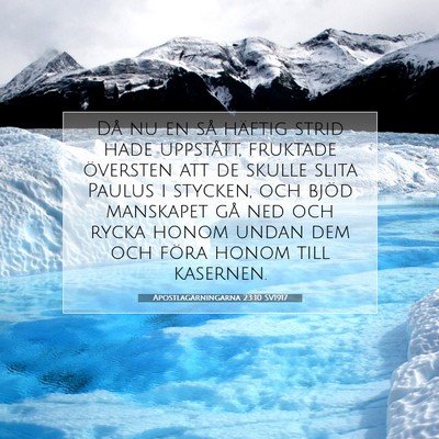 Apostlagärningarna 23:10 SV1917 Bild av bibelvers