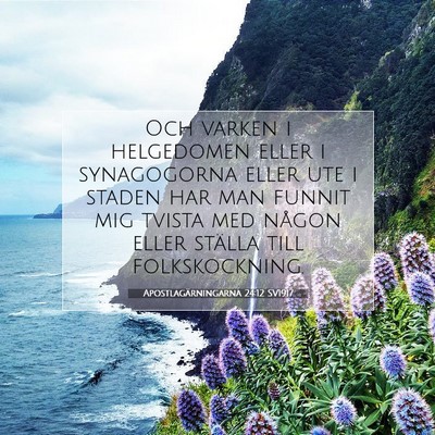 Apostlagärningarna 24:12 Bibelvers Förklarad