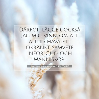 Apostlagärningarna 24:16 SV1917 Bild av bibelvers