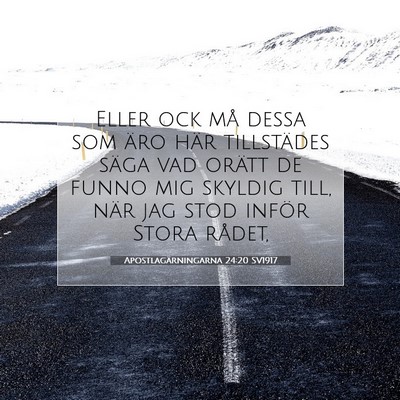 Apostlagärningarna 24:20 Bibelvers Förklarad