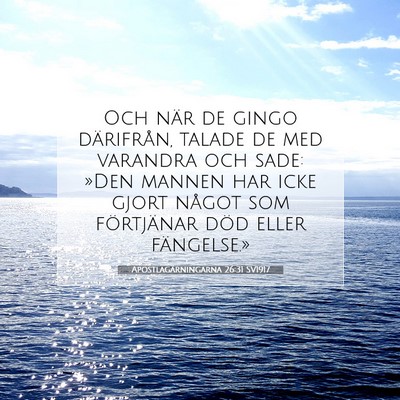 Apostlagärningarna 26:31 Bibelvers Förklarad