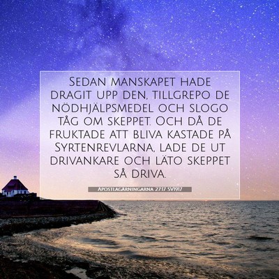 Apostlagärningarna 27:17 Bibelvers Förklarad