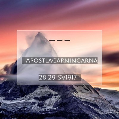Apostlagärningarna 28:29 Bibelvers Förklarad
