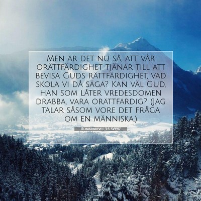 Romarbrevet 3:5 SV1917 Bild av bibelvers