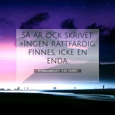 Romarbrevet 3:10 SV1917 Bild av bibelvers
