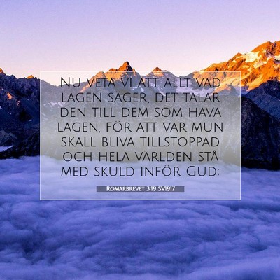 Romarbrevet 3:19 SV1917 Bild av bibelvers