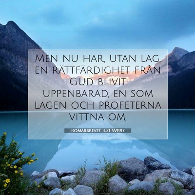 Romarbrevet 3:21 SV1917 Bild av bibelvers