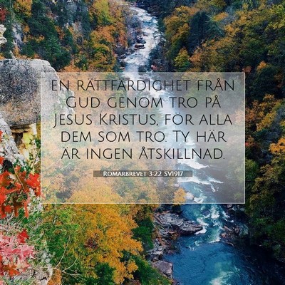 Romarbrevet 3:22 SV1917 Bild av bibelvers