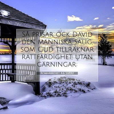 Romarbrevet 4:6 SV1917 Bild av bibelvers