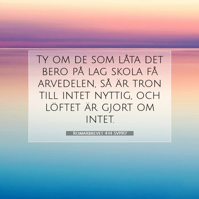 Romarbrevet 4:14 Bibelvers Förklarad