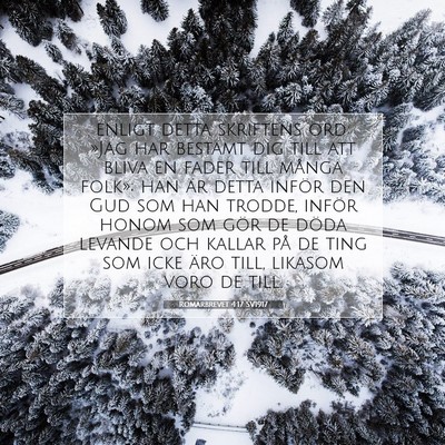 Romarbrevet 4:17 SV1917 Bild av bibelvers