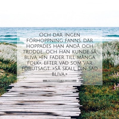 Romarbrevet 4:18 SV1917 Bild av bibelvers