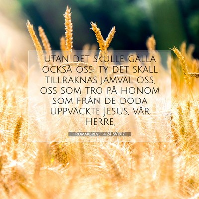Romarbrevet 4:24 SV1917 Bild av bibelvers