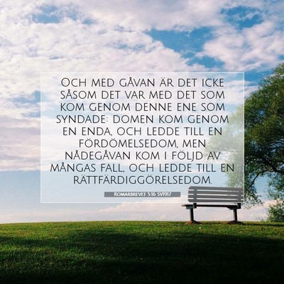 Romarbrevet 5:16 Bibelvers Förklarad