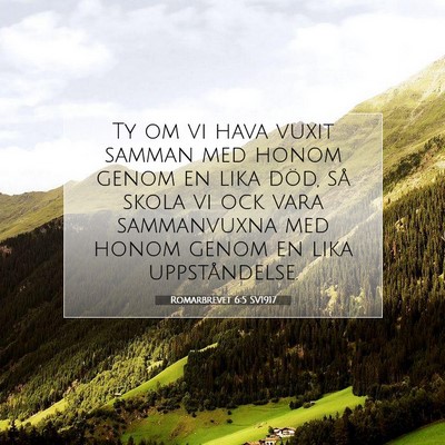 Romarbrevet 6:5 SV1917 Bild av bibelvers